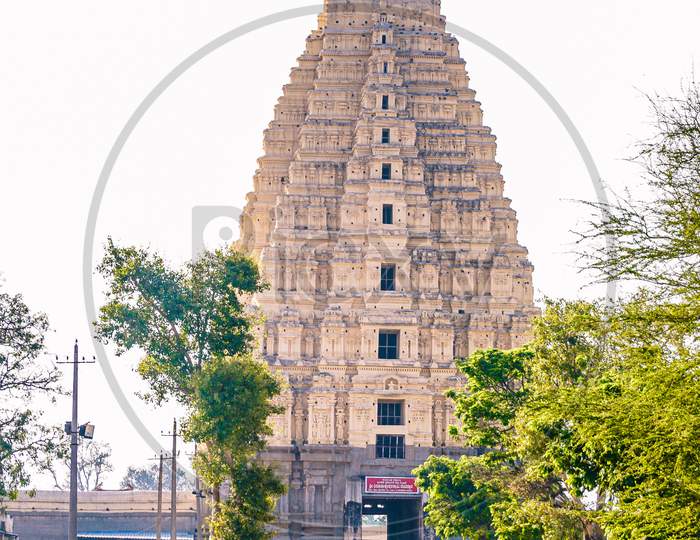 Front view of Malyavanta Raghunatha Swamy Temple