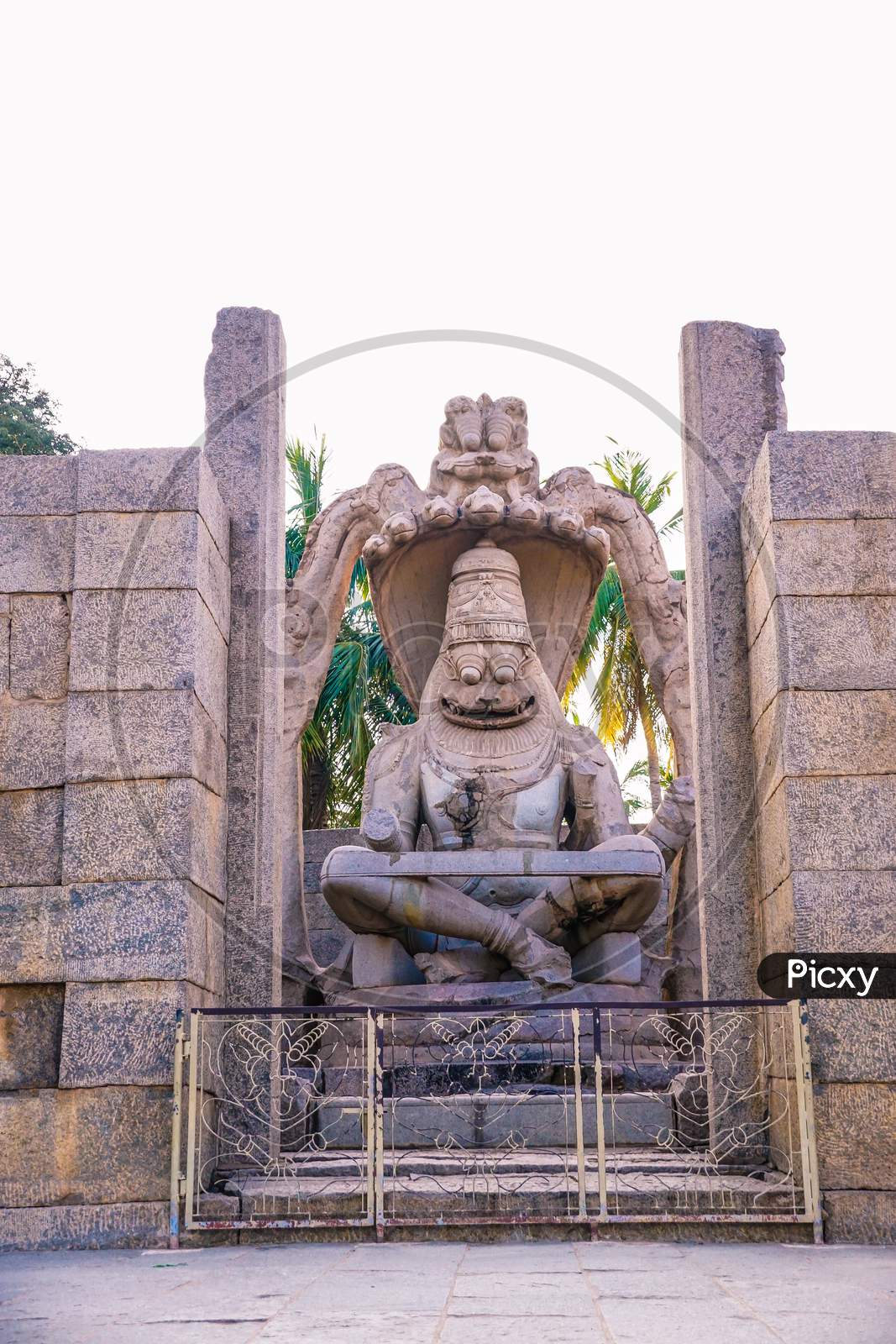 Stone sculpture of Lord Anjaneya Statue