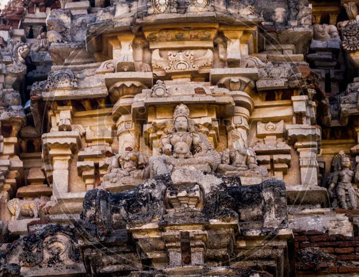 Stone carvings of Hampi Temple