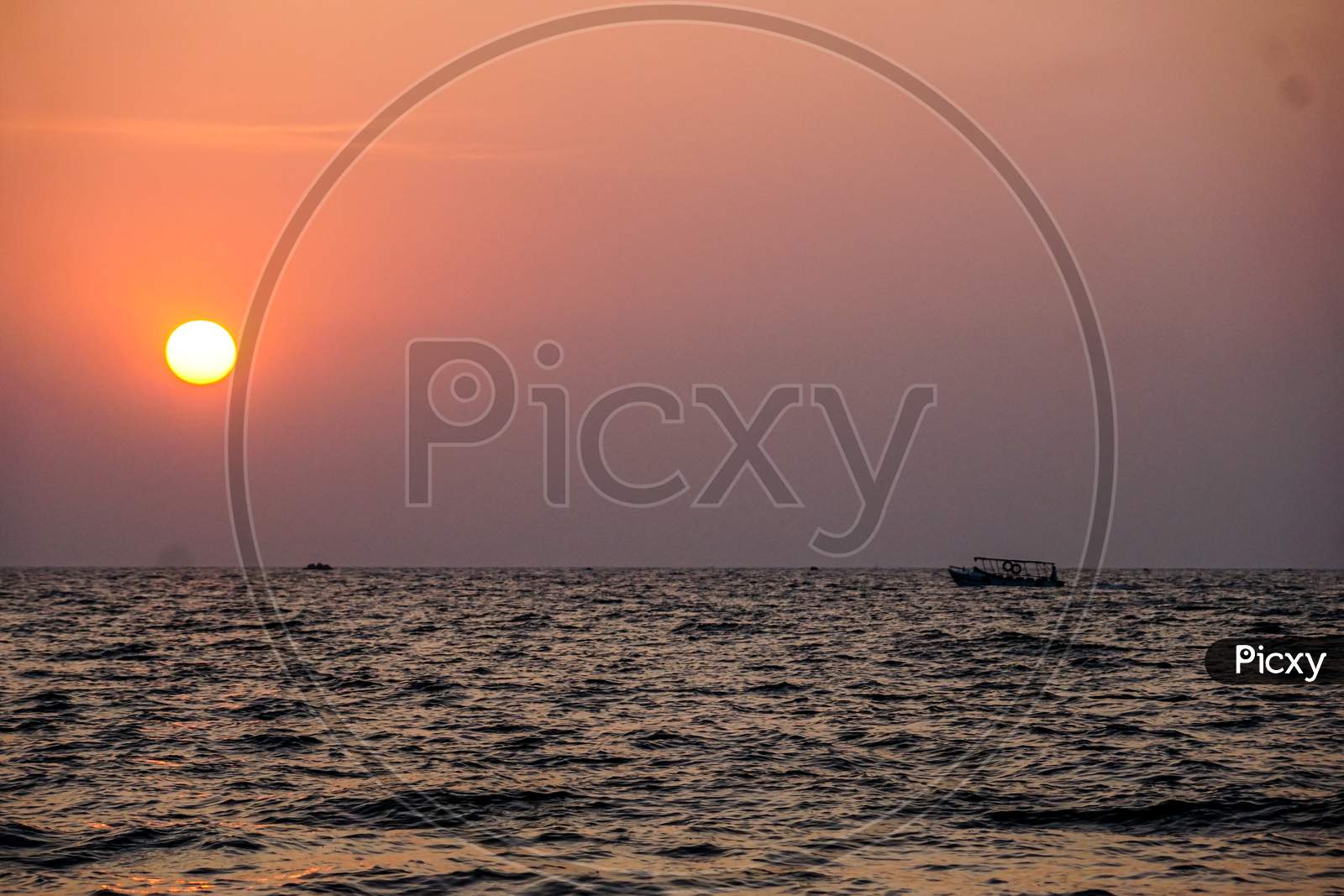 Landscape of Goa sunset