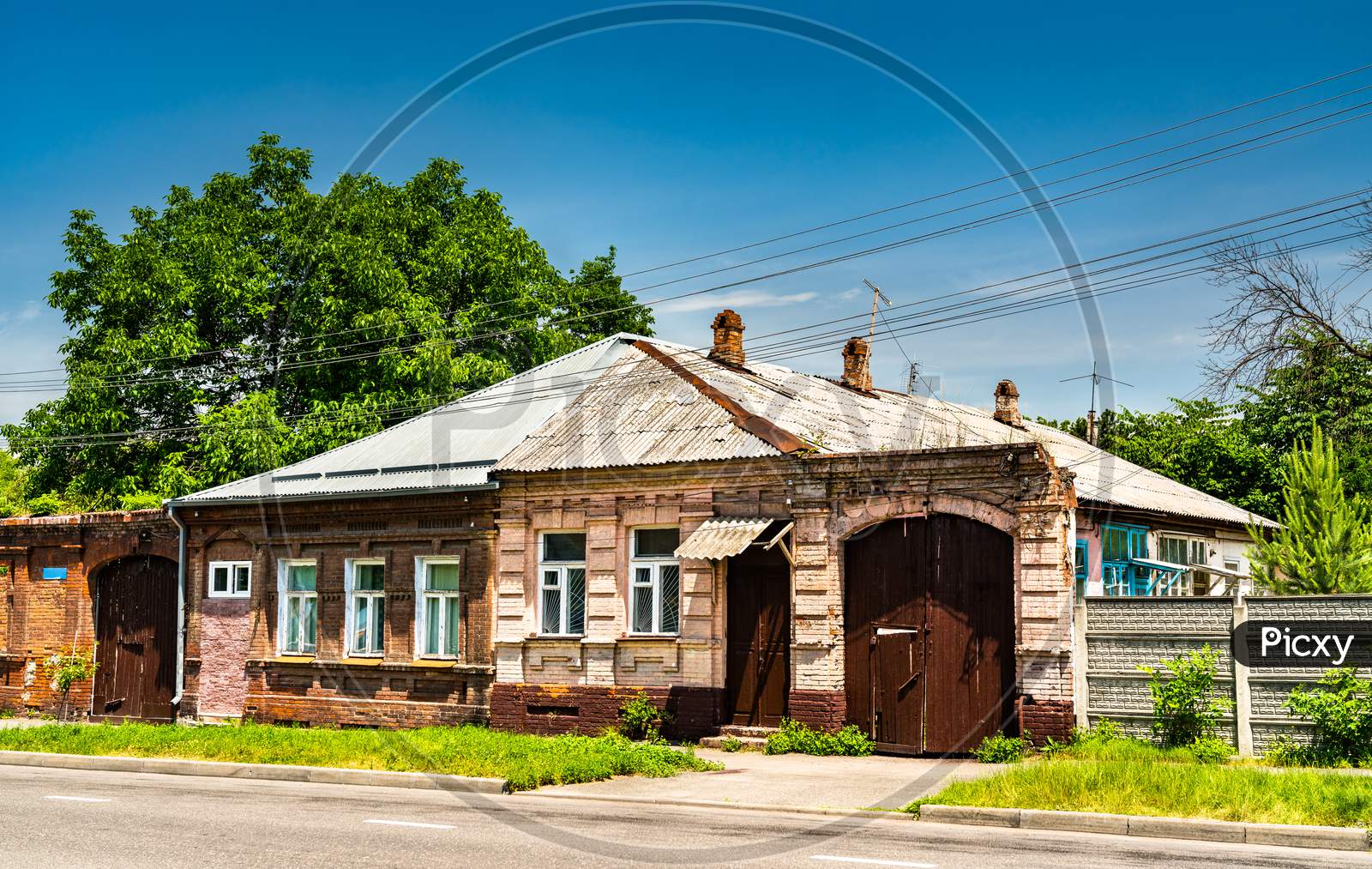Typical Russian House In Vladikavkaz, Russia