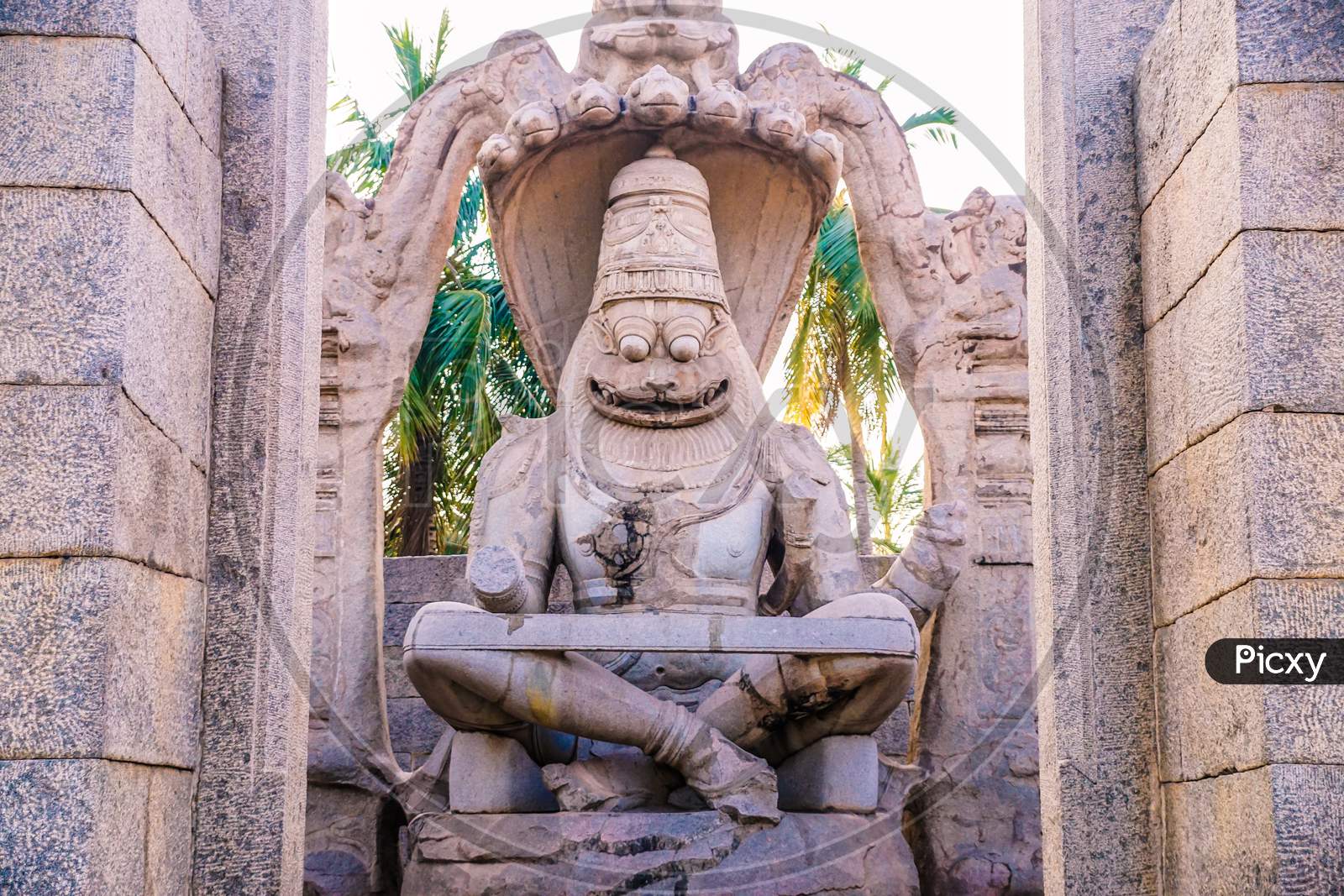 Lord Anjaneya Stone carving sculpture