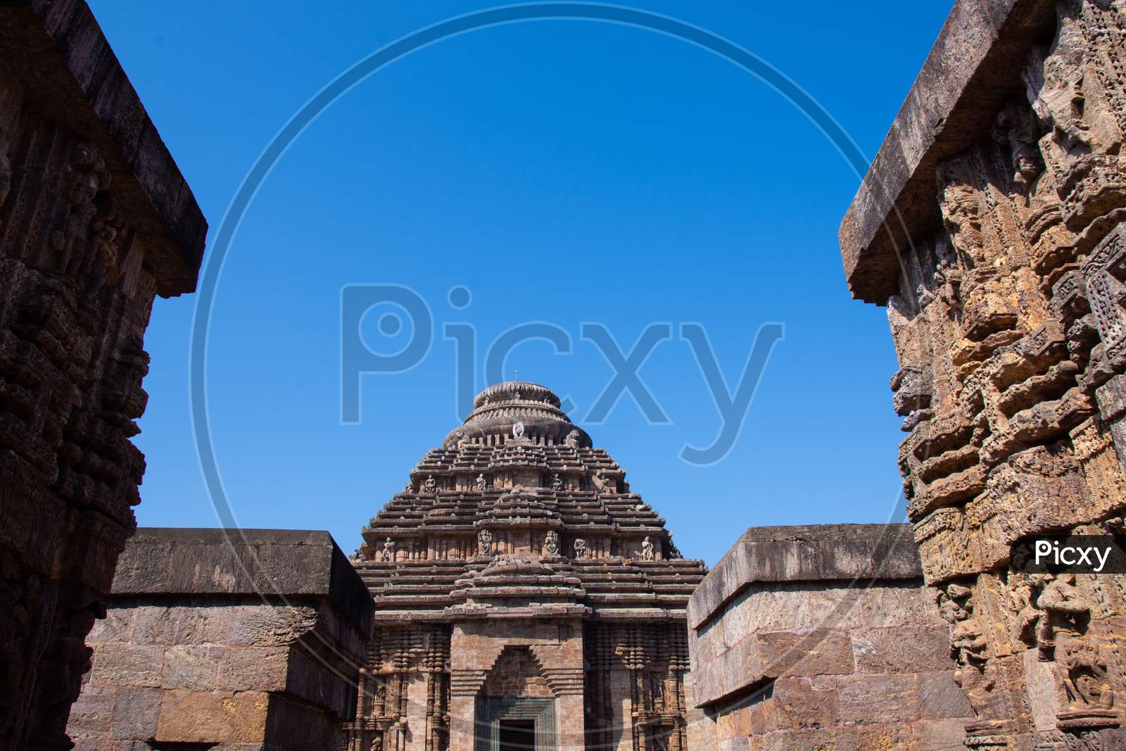 Ancient Hindu Temple Shrine of Konark Sun Temple , Odisha