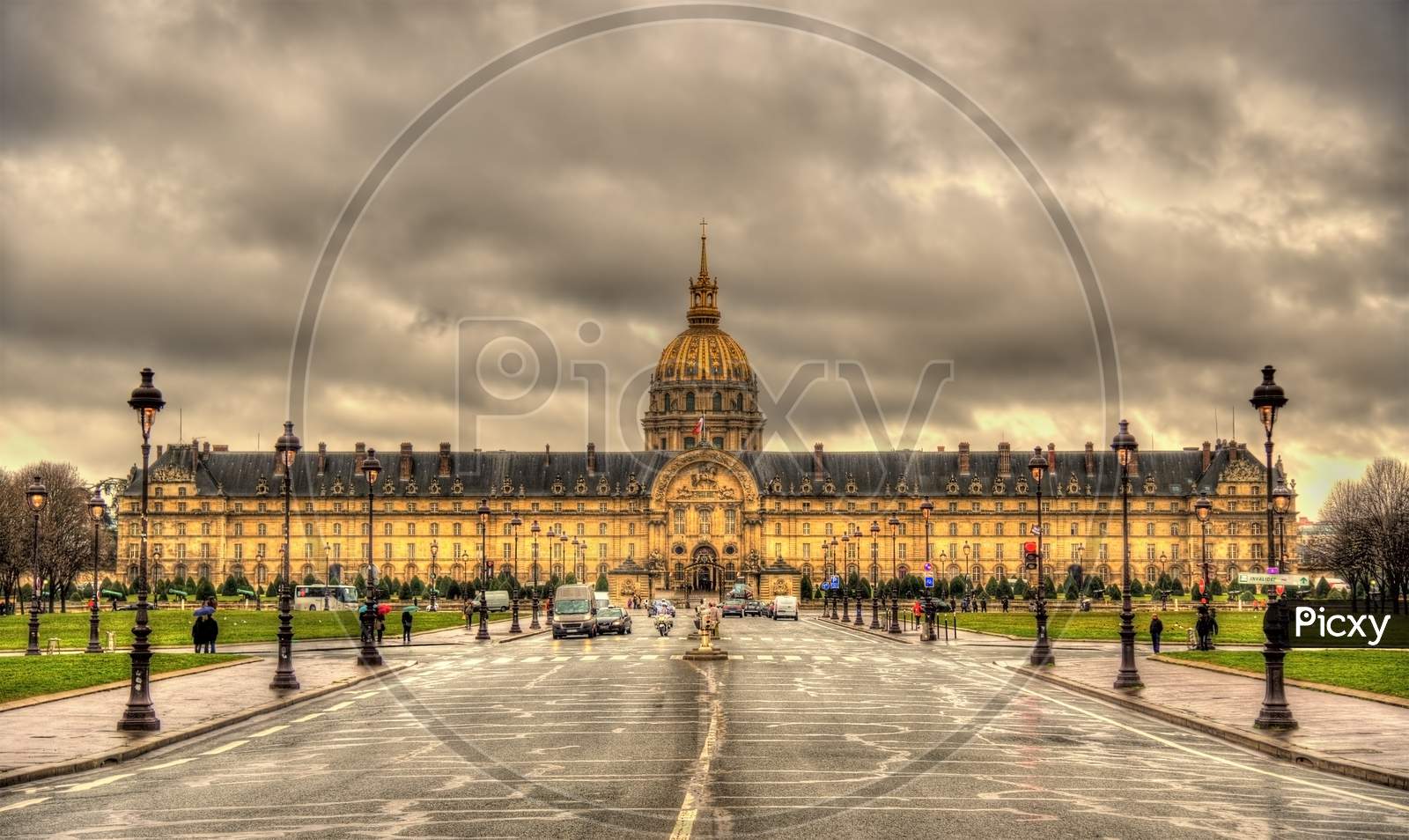 View Of Les Invalides In Paris, France