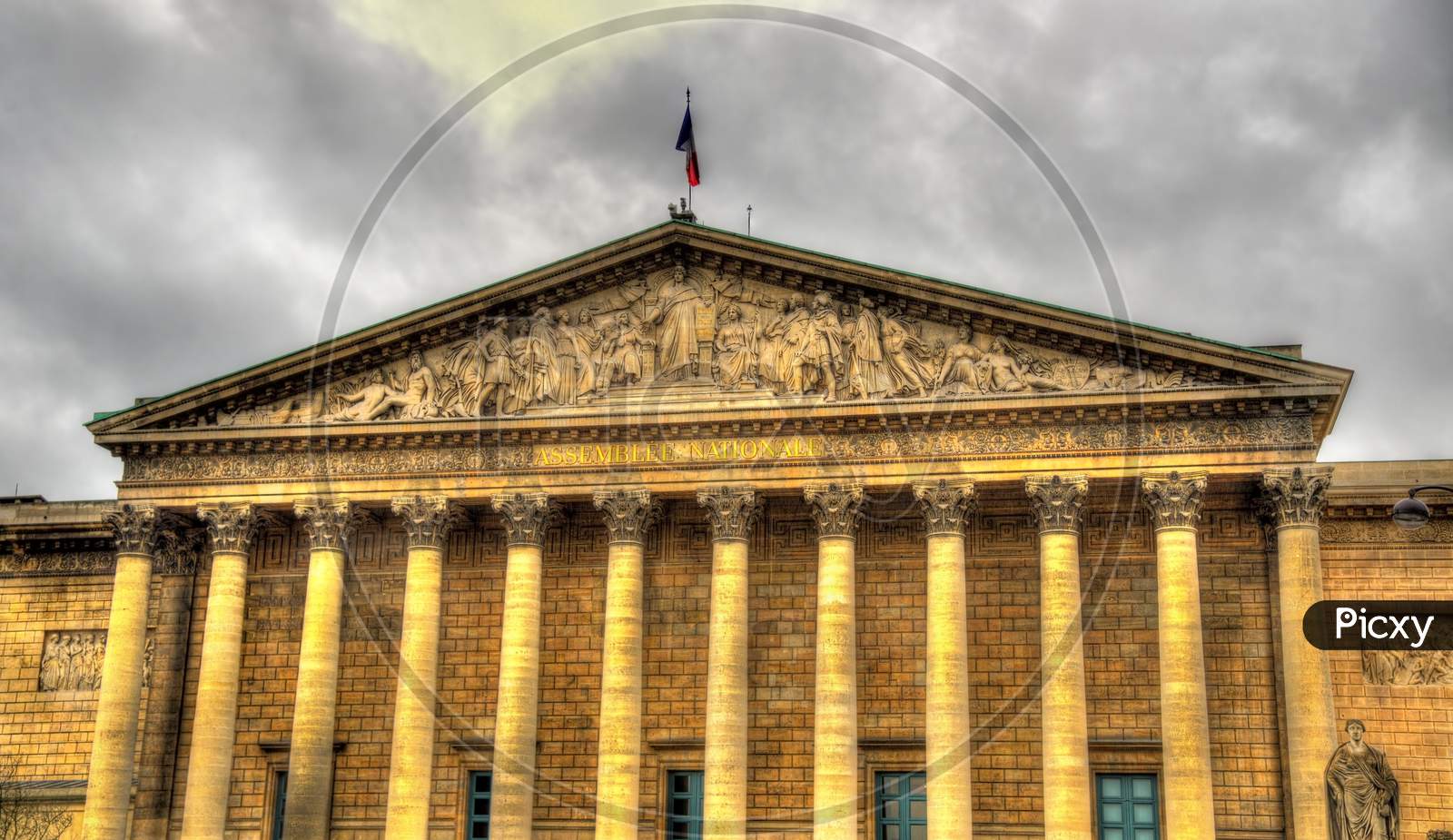 Palais Bourbon - National Assembly Of France In Paris