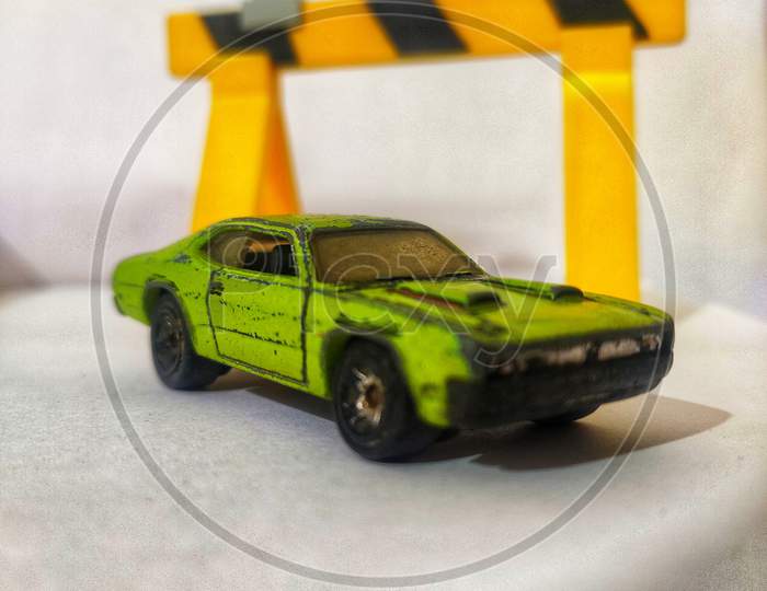 A Car Toy On an White Background