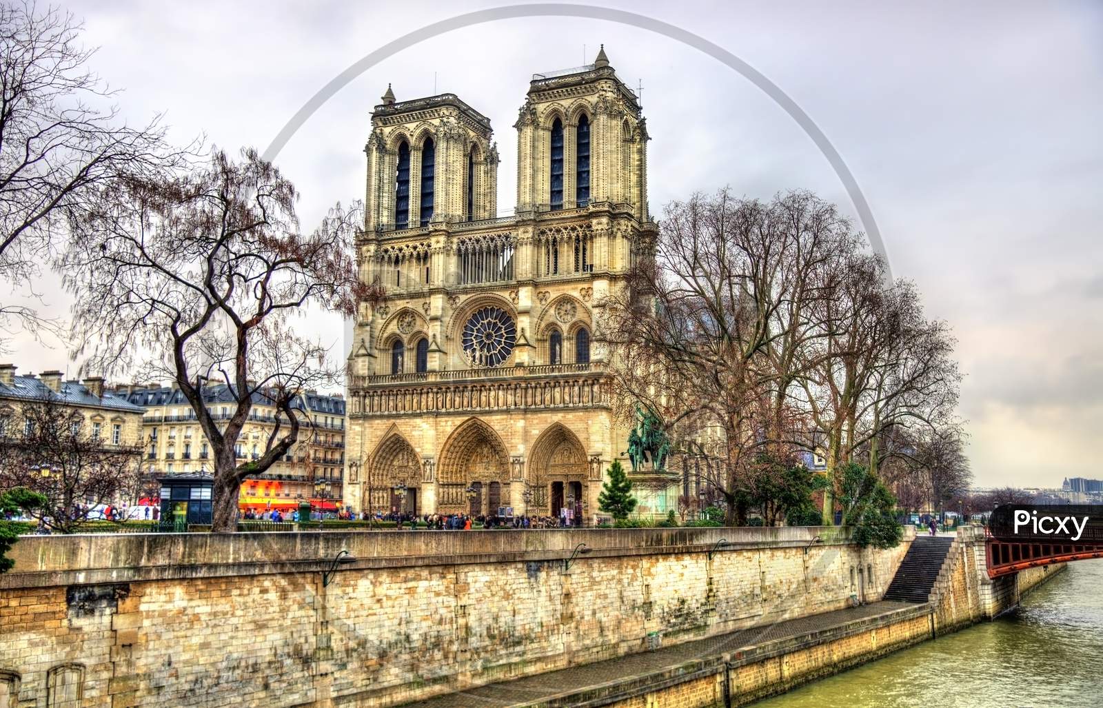 View Of The Notre Dame De Paris Cathedral - France