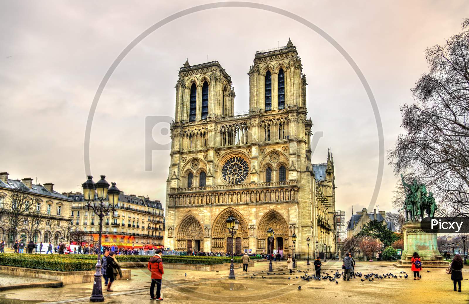 Parvis Notre-Dame - Jean-Paul-Ii Square In Paris, France