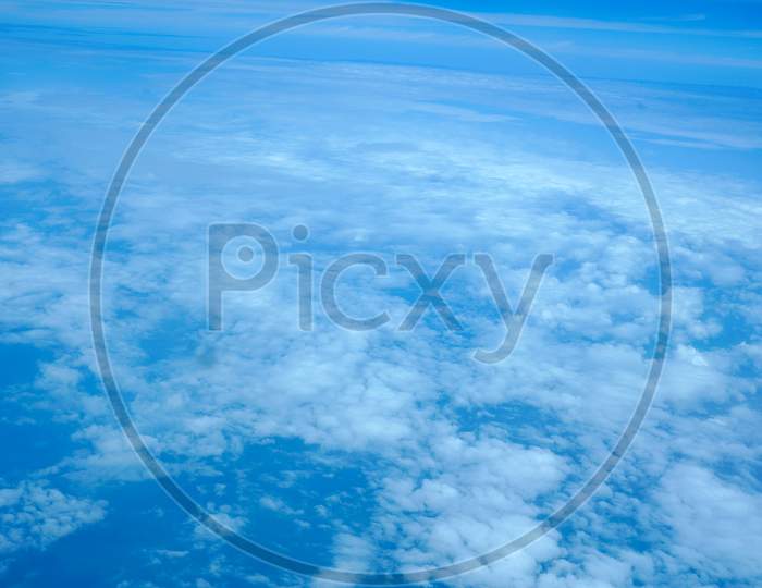 View of clouds with blue sky