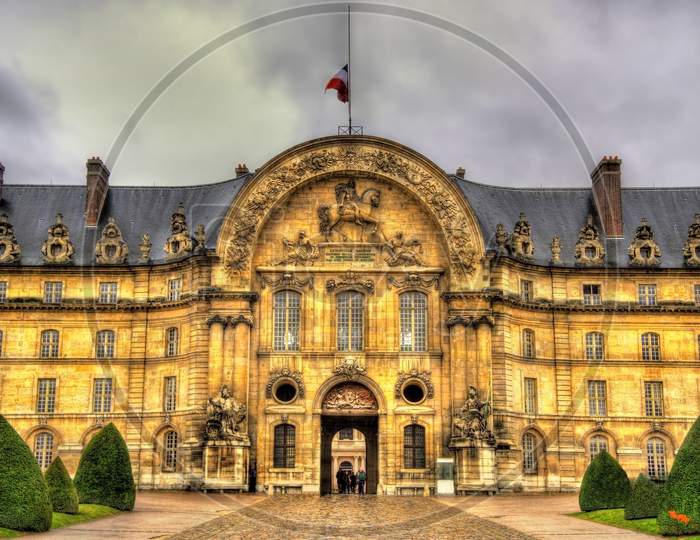 Entrance To Les Invalides In Paris, France