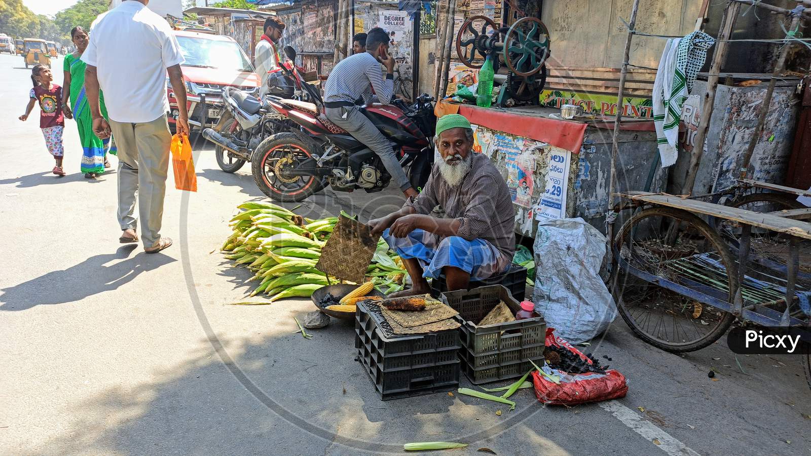 Street Food Vendor In Warangal
