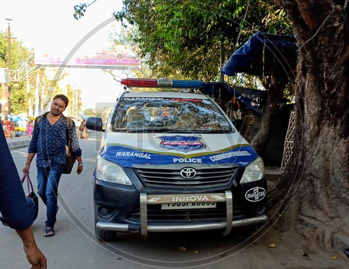 Warangal City Police Vehicle Telangana India