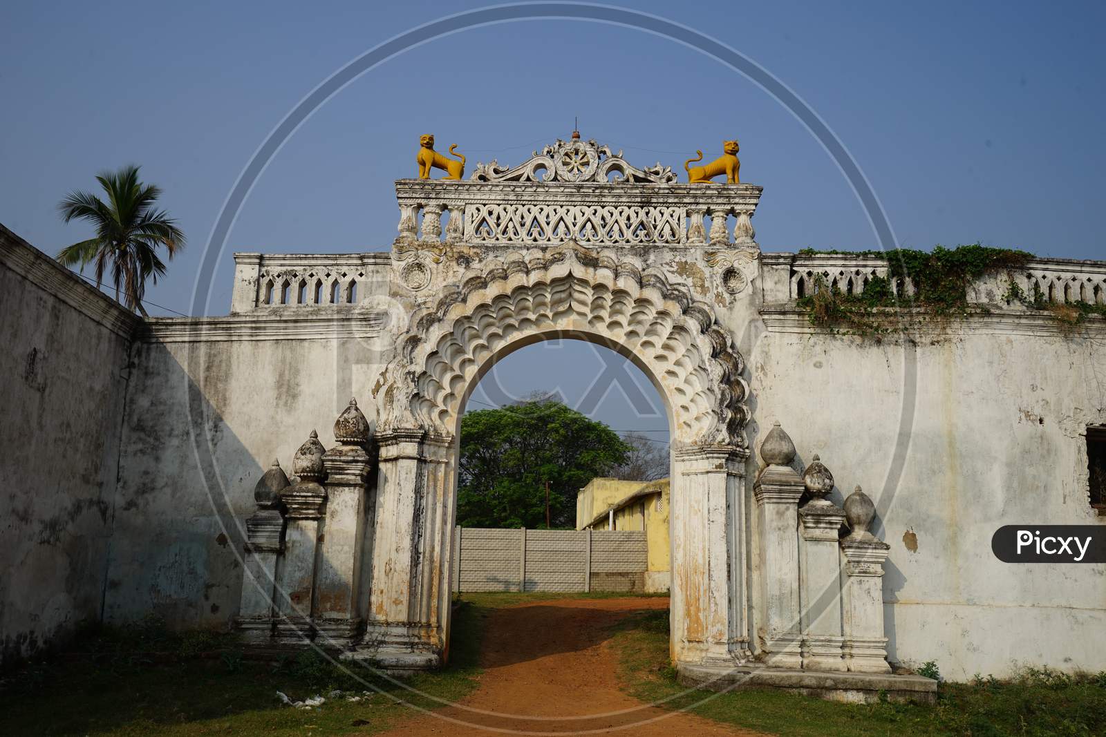 Ancient Triumphal arch gate entrance