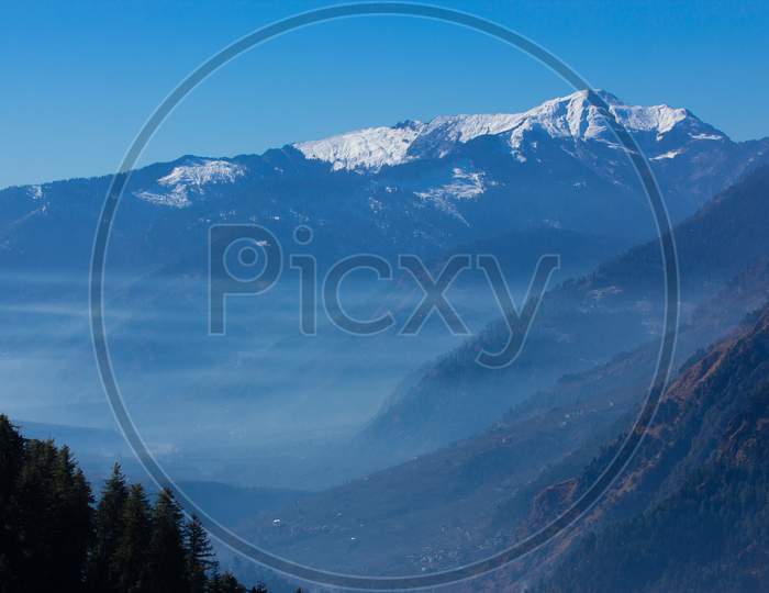 Mystic haze of Himalayan ranges