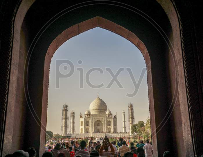 View of Taj Mahal from the Triumphal arch