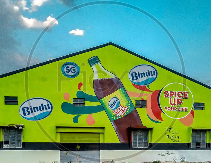 Bindu Cool drink advertisement at Kurnool