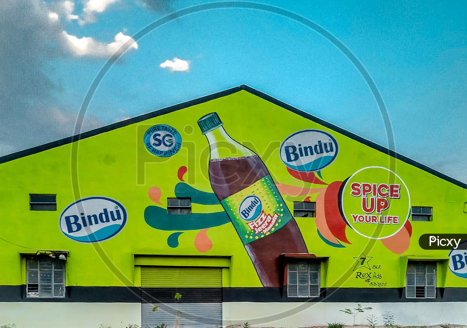 Bindu Cool drink advertisement at Kurnool