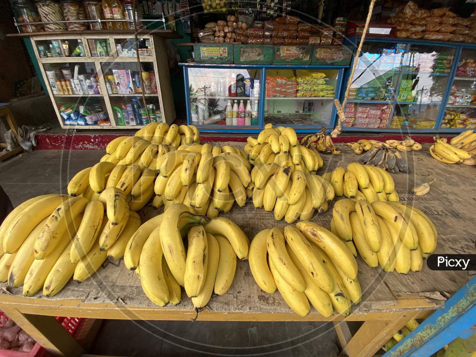 Bananas at the local store