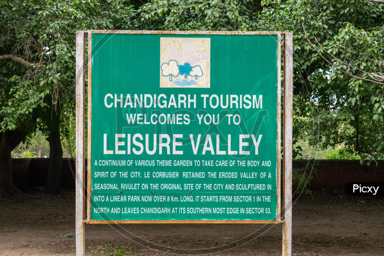 Leisure valley information board