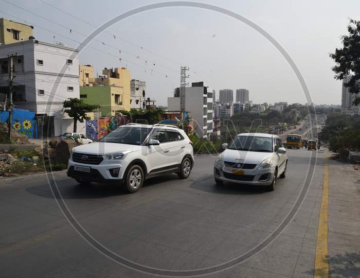 New road laid to cut down the traffic at Filmnagar Basthi Down towards Shaikpet
