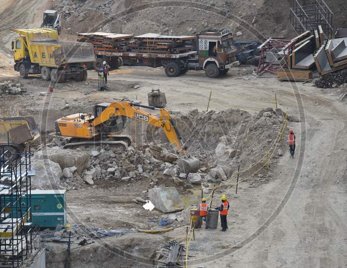 A construction site