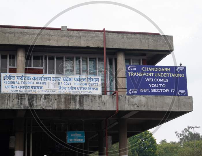 Inter State Bus Terminus ISBT, sector 17 chandigarh and regional tourist office U.P Government tourism Department