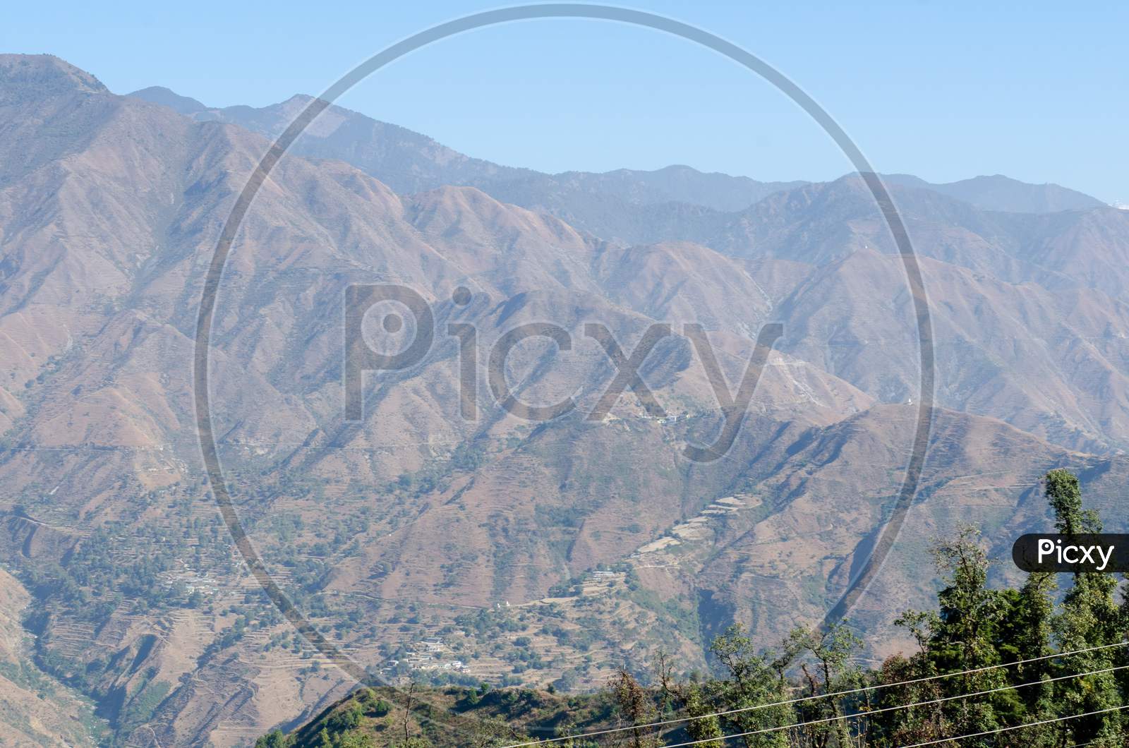 Highland sandy mountains of Mussoorie