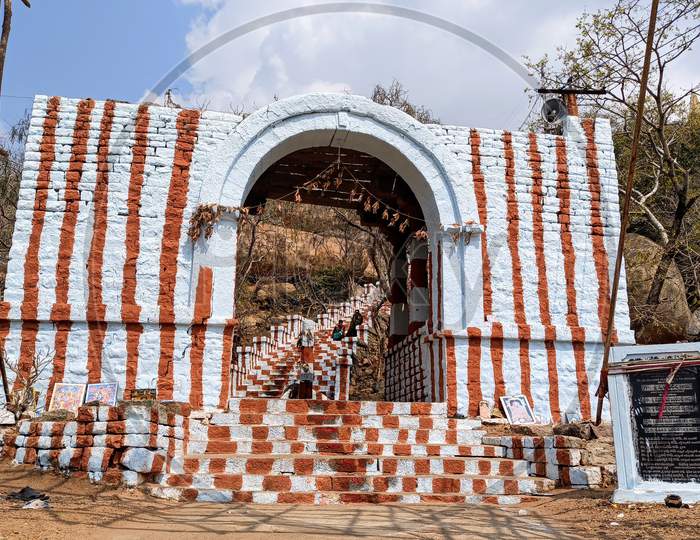 Manyamkonda Temple Entrance  or Temple Steps