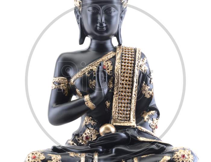 Gautham Budda Statue Or Idol On an Isolated white Background