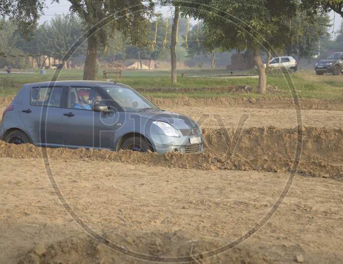 View of Maruti Suzuki Swift rallying