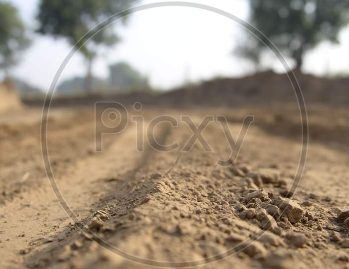 Tyre Marks On an Off Road Track