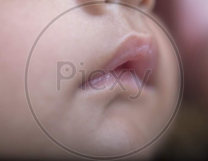 Close up of Baby lips