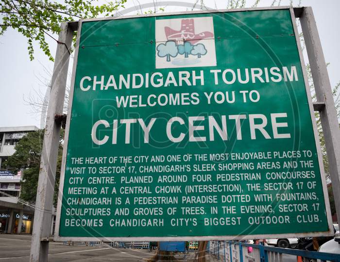 information board of City centre chandigarh