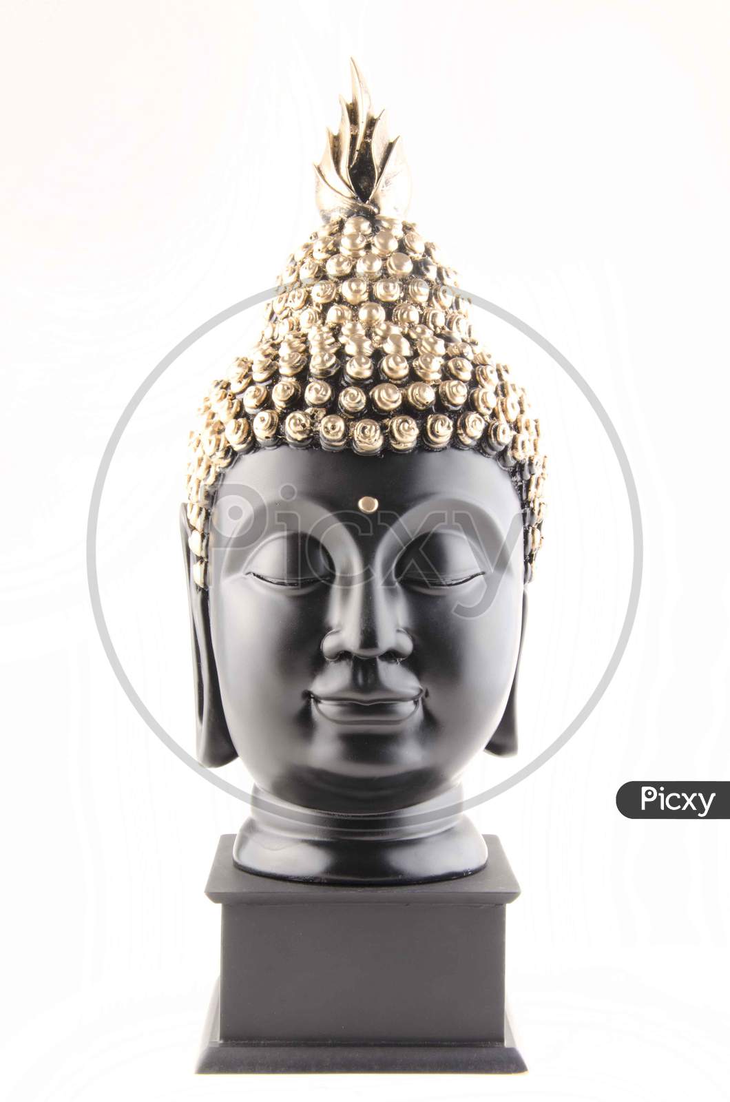Buddha Idol On an Isolated White Background