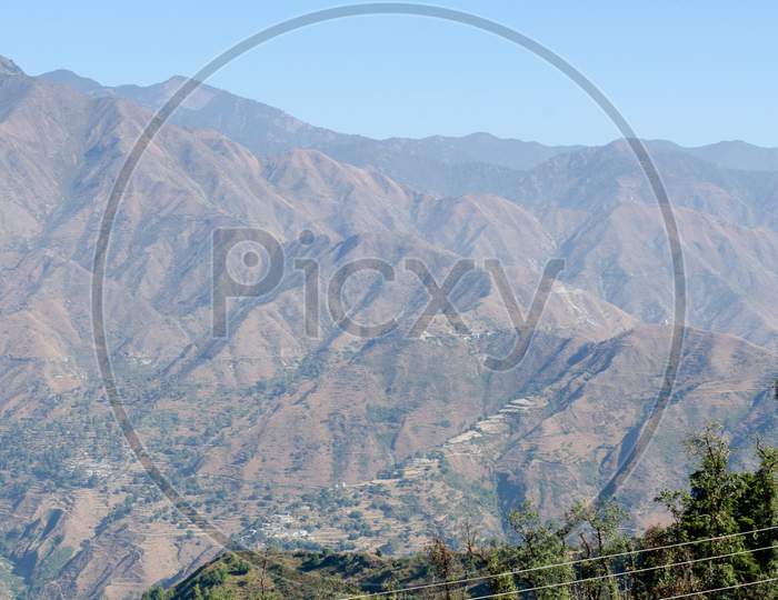 Highland sandy mountains of Mussoorie