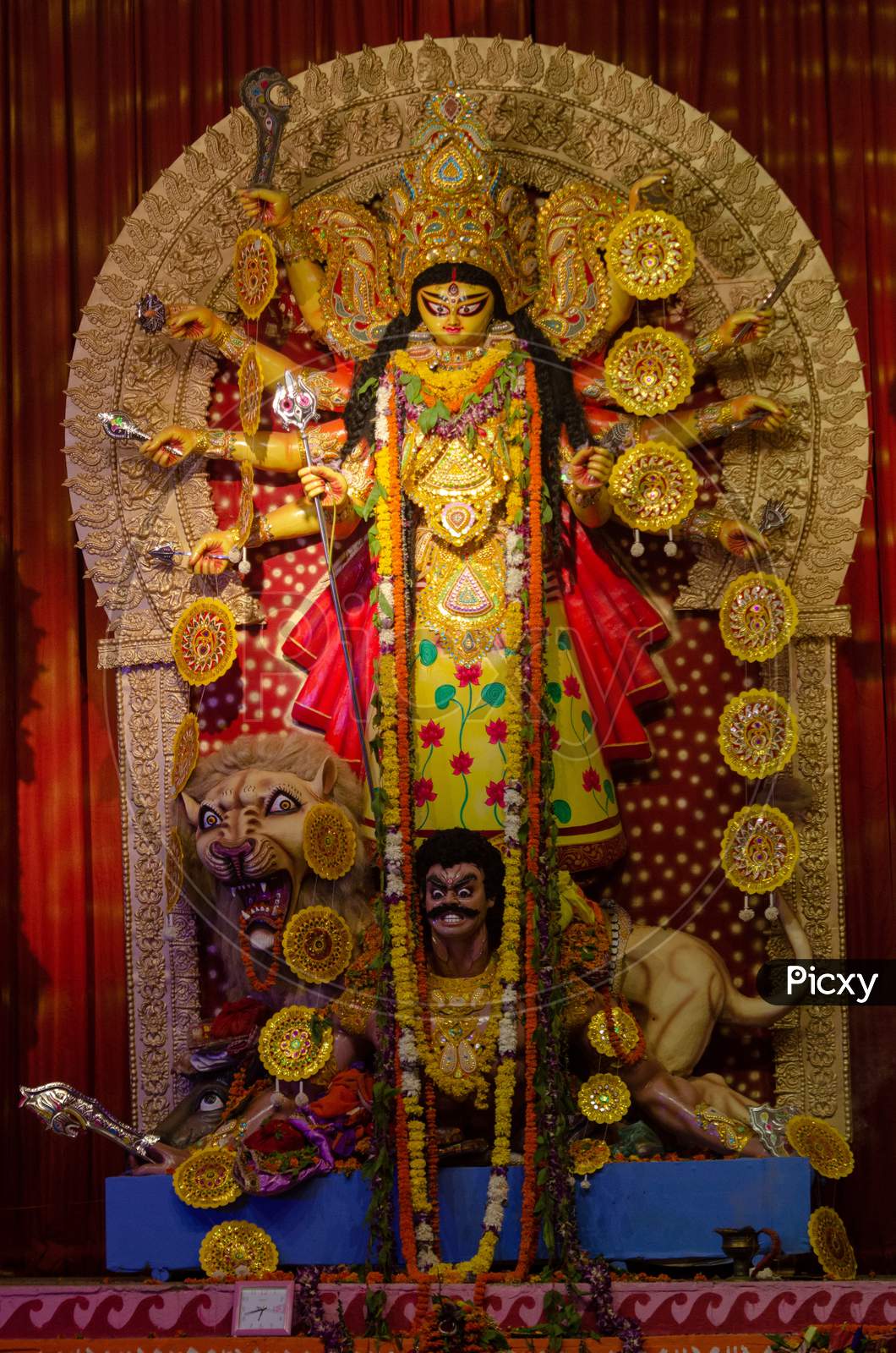 Indian Hindu Goddess Durga Devi Statue