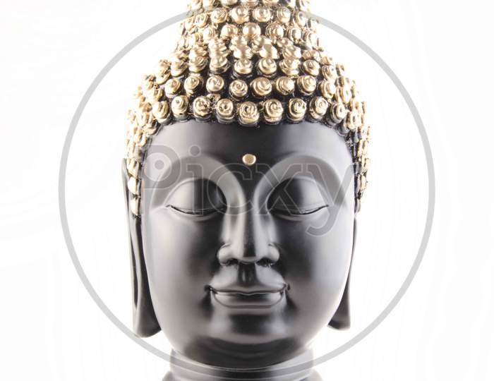 Buddha Idol On an Isolated White Background