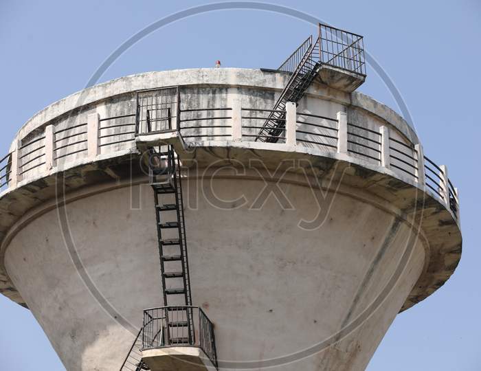 Over Head Water Tank At an Residential Colony