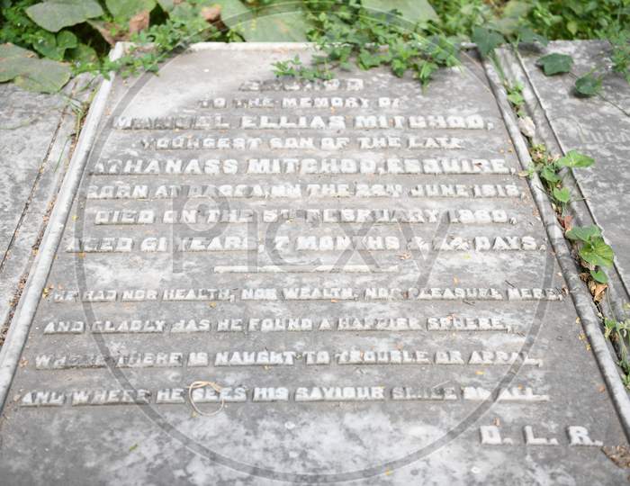 Cemetery in St John's Church in Kolkata, West Bengal