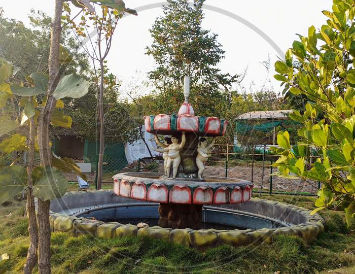 Water Fountain at Mayuri Eco park Mahabubnagar Telangana India