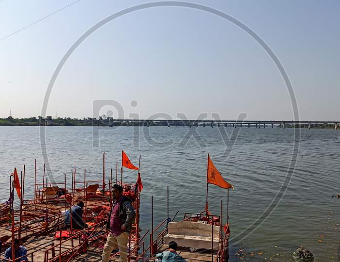 Boating Facility at Godavari Pushkar Ghat Basara Temple