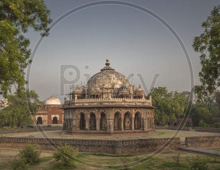 A general view of Isa Khan Tomb, New Delhi