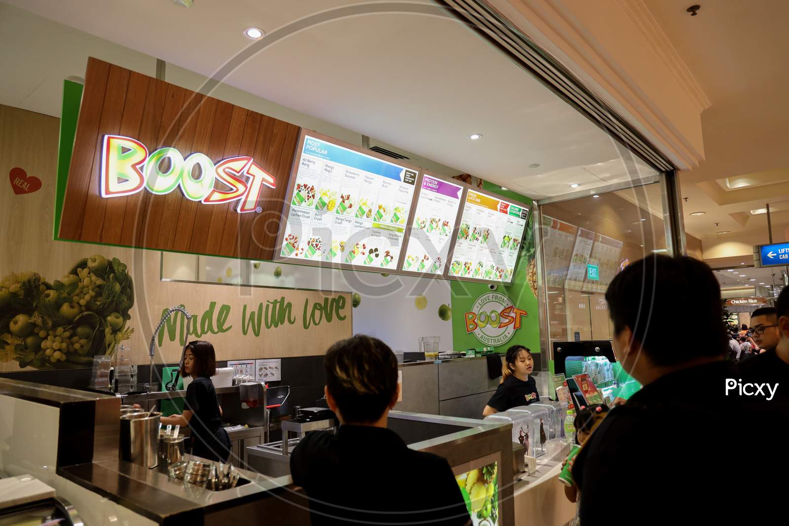 Boost Food Joint At Paya Lebar MRT Station, Singapore