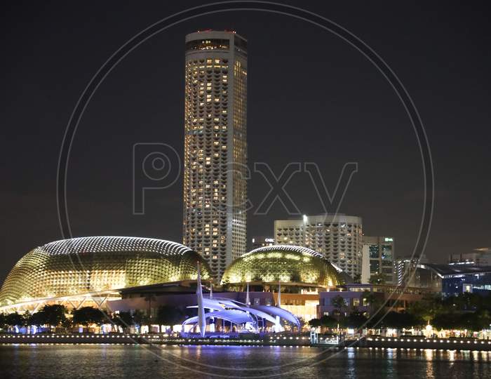 International Banks Corporate Buildings At Marina Bay Sands , Singapore