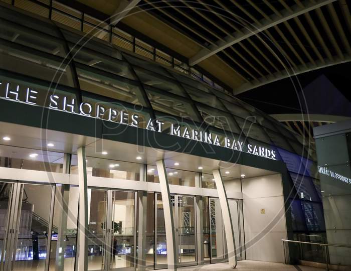 The Shoppes At Marina Bay Sands Entrance