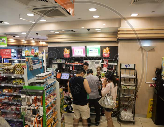 Super Market With Customers in Singapore
