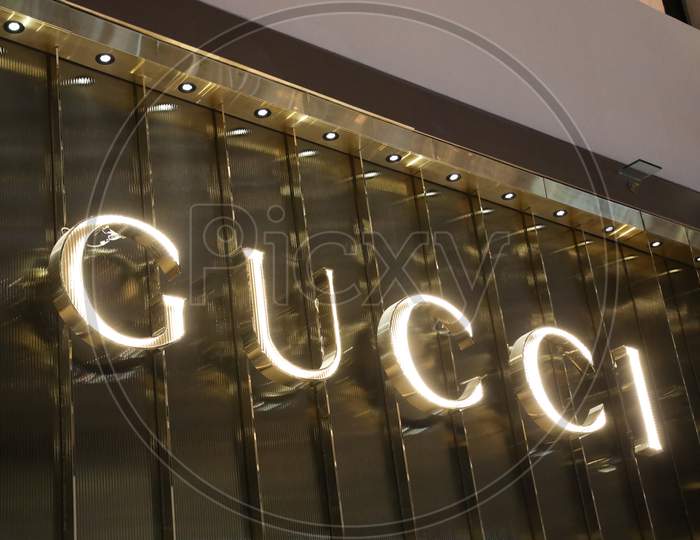 Gucci Fashion Store Name Board