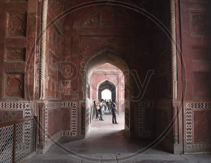 Arch Shaped Entrances of Mosque