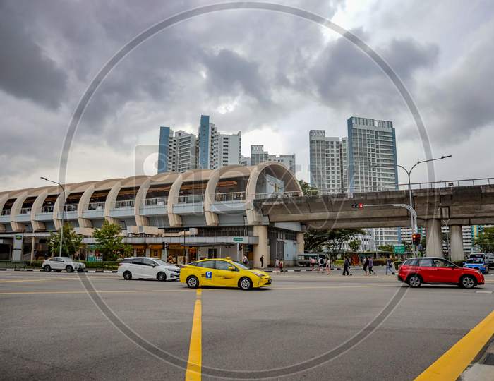 Metro Station In Singapore City At Kalang