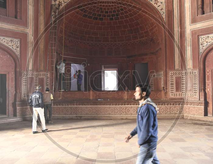 Interior Repair works of Taj Mahal